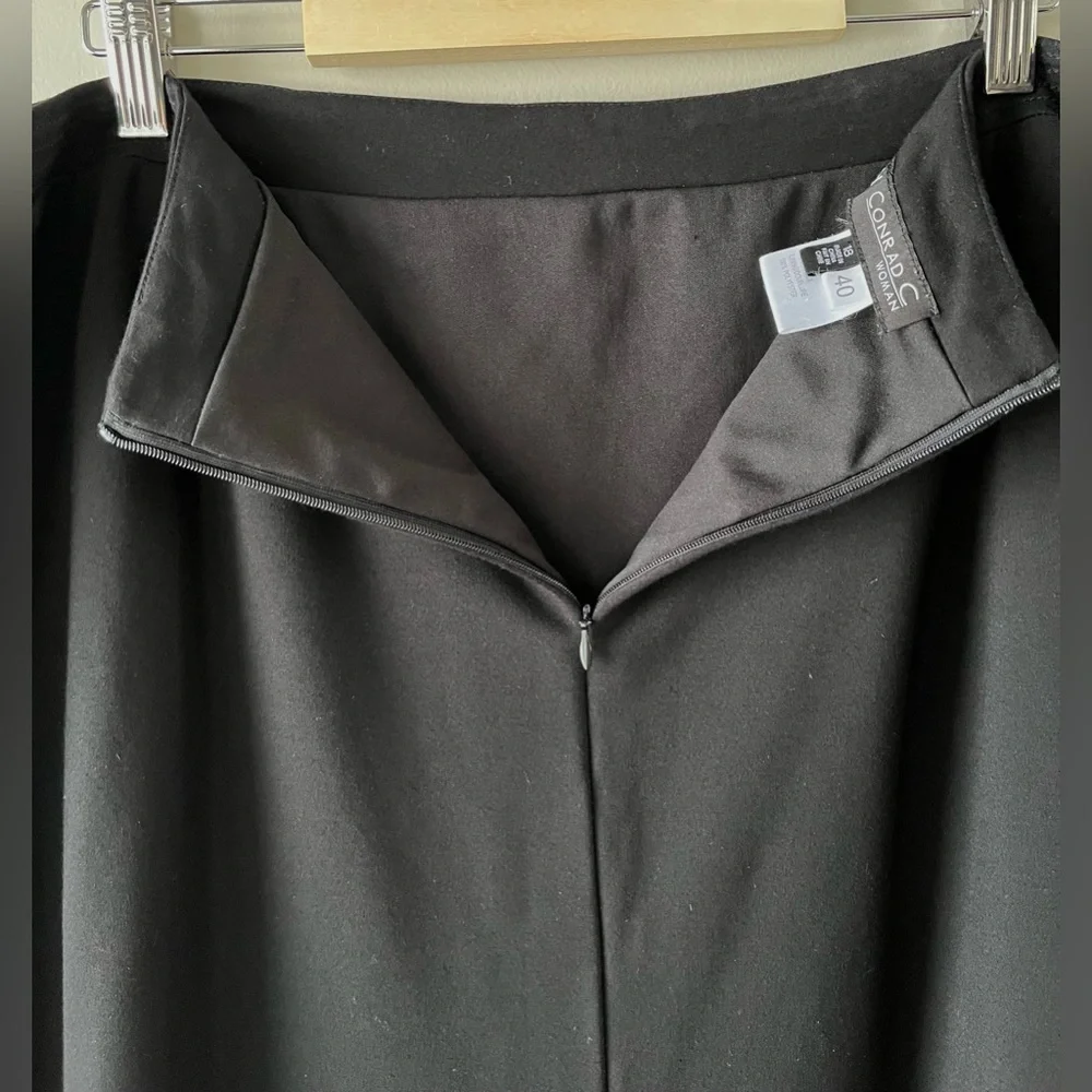 Conrad C Black A-Line Skirt with Stretch Size 18 Noir Essential Business Casual - Picture 6 of 11